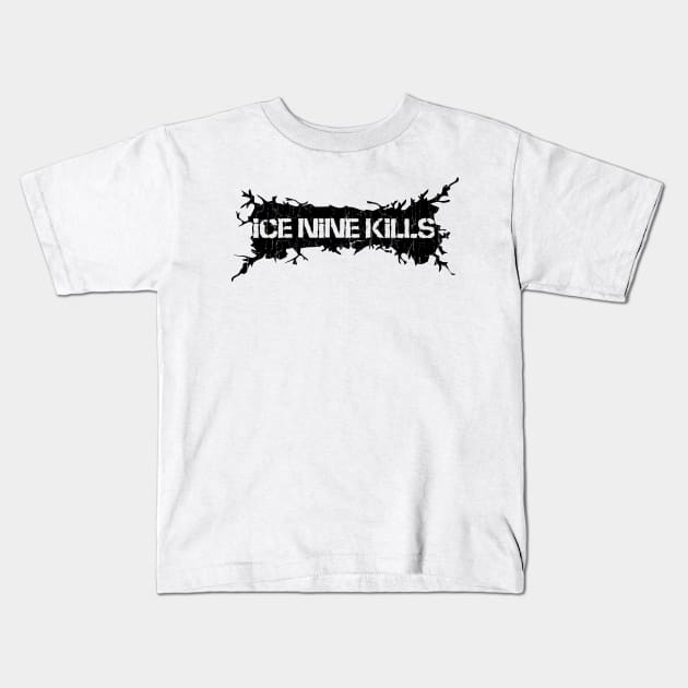 Black Distressed - Ice Nine Kill Kids T-Shirt by PASAR.TEMPEL